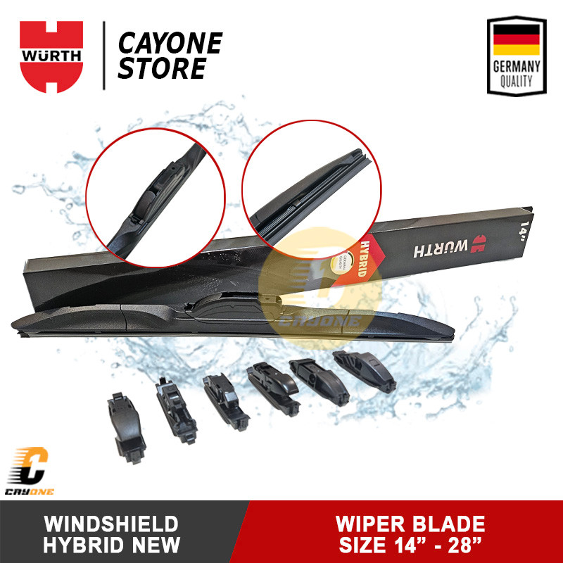 WURTH Windshield Wiper Blade Hybrid NEW 14 - 28 inch