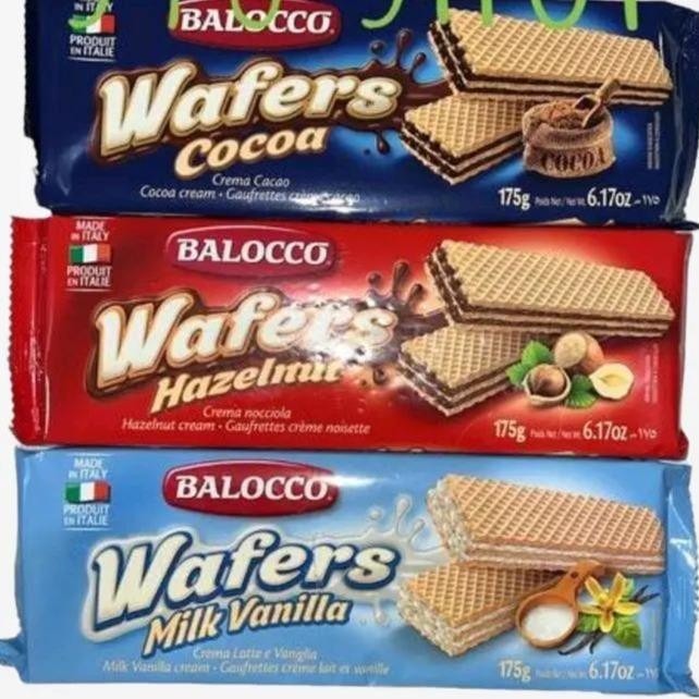 

Balocco Wafer Krim Import 175gr Rasa COCOA / HAZELNUT / MILK VANILA