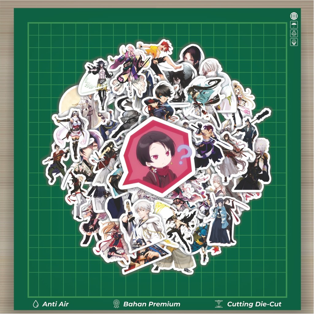 

HOT 50 PCS STIKER Stiker Game Series Touken Ranbu Karakter V5 Stiker Fashion Cars Decal Dingin Kartu Album Custom Vinyl Anti Air- Sticker Aesthetic Buku Journal Koper Casing HP Tablet Laptop Helm Motor Botol Minum