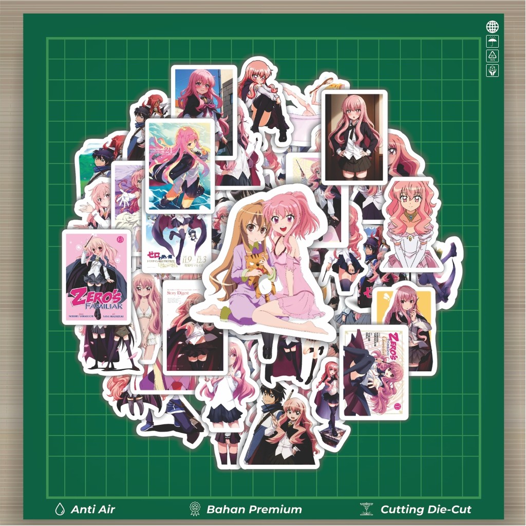 

HOT 50 PCS STIKER Stiker Anime Series Zero no Tsukaima (The Familiar of Zero) Stiker Fashion Cars Decal Dingin Kartu Album Custom Vinyl Anti Air- Sticker Aesthetic Buku Journal Koper Casing HP Tablet Laptop Helm Motor Botol Minum