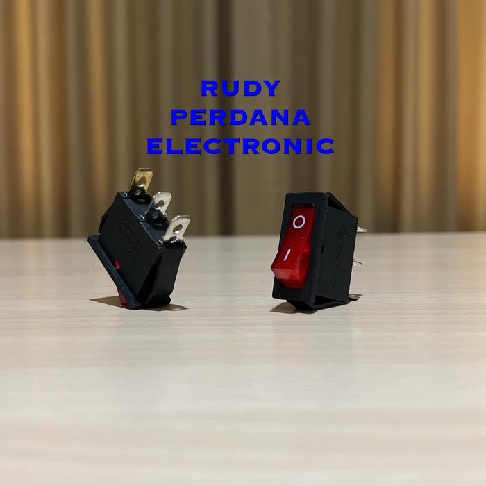 ZL99 SWITCH ROCKER SAKLAR ON OFF 3 PIN KOTAK GEPENG 16A 250V 20A 125V LED