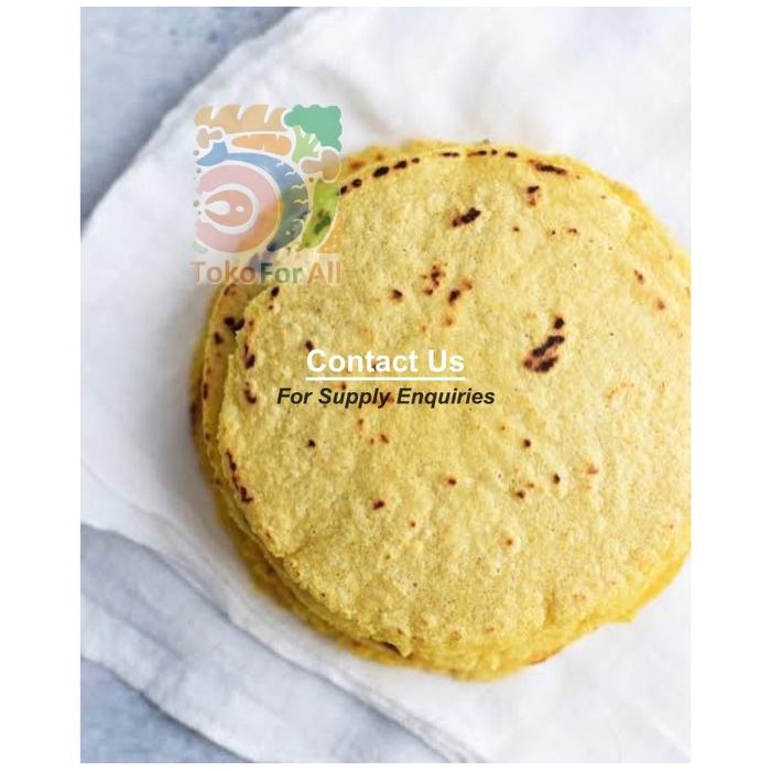 

Yellow Corn Tortilla Frozen Kulit Nachos, 100 Jagung, 500gr, 12cm - 15cm