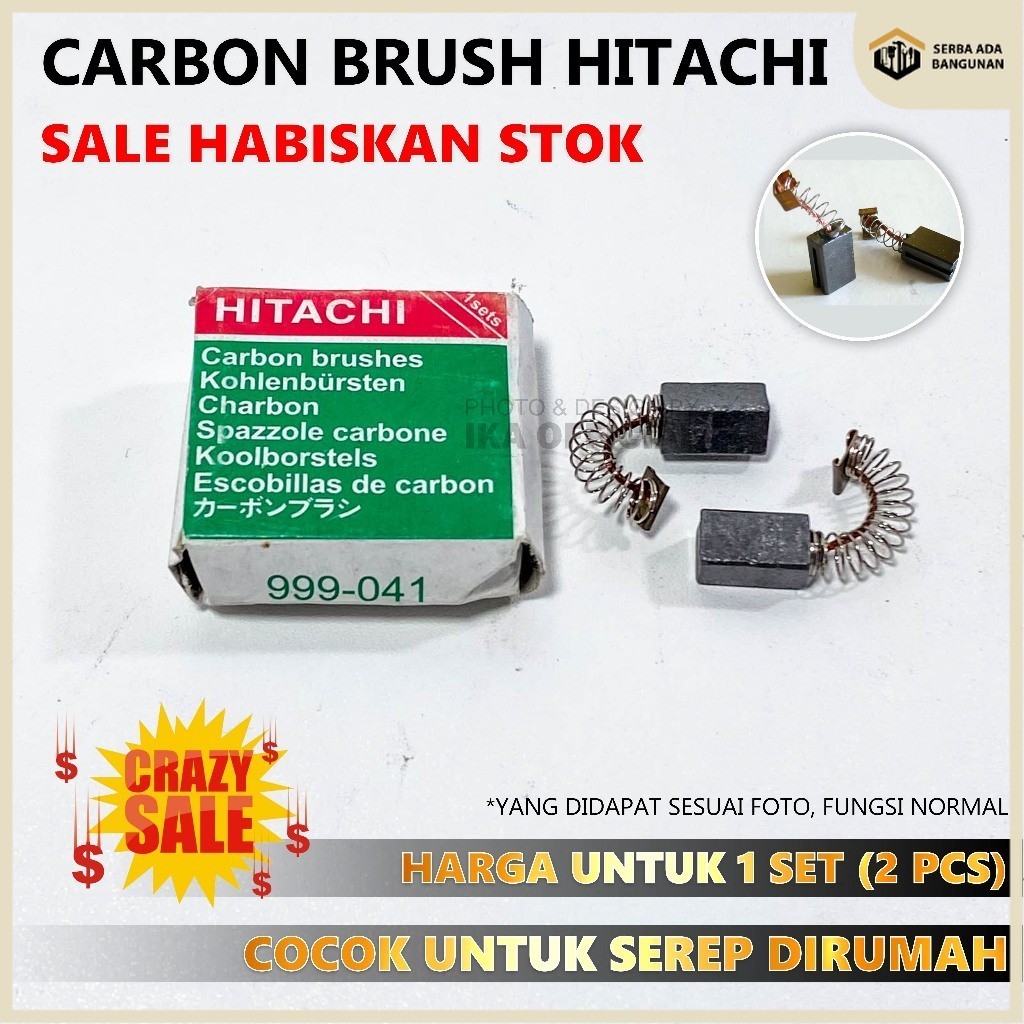 SAB Carbon Brush HITACHI CB041(minimal.2pcs) /Arang/Spul/Bostel/Kul / CB041 Carbon Brush 041 Gerinda