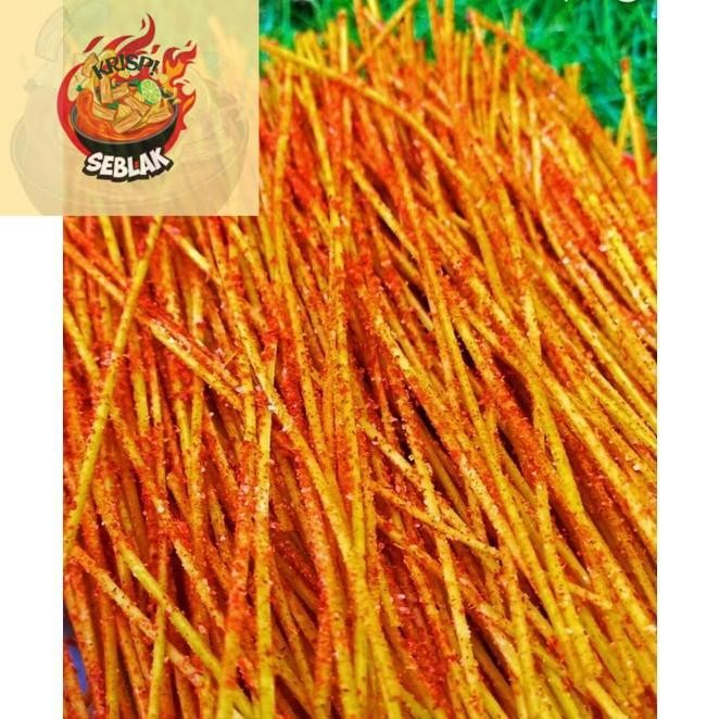 

(Seblak krispi) Mie lidi kiloan 1000gr (kualitas super)/Mie lidi renyah/mie lidi aneka rasa Seblak