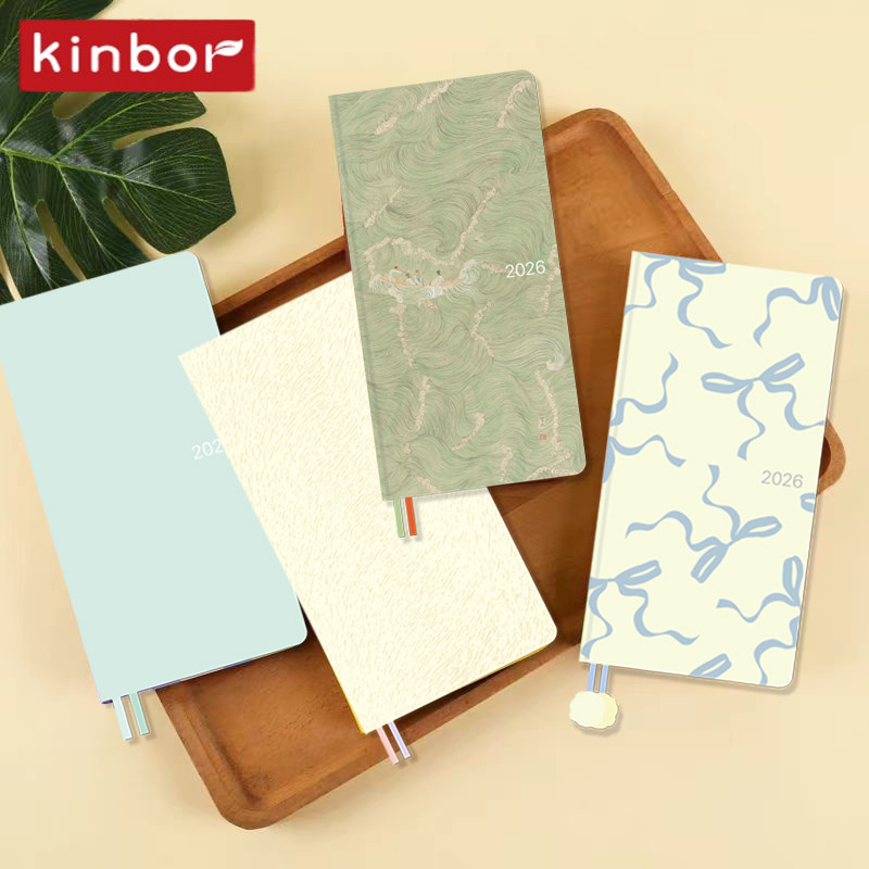 

2026 Kinbor Weekly Planner New Fashion Slim Journal Notebook Daily Record Life Management Week Plan Schedule Unique Best Gifts