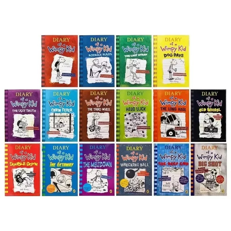 Random 1Pc Diary of A Wimpy Kid English Comic Book Educational English Picture Book Kids Children Re