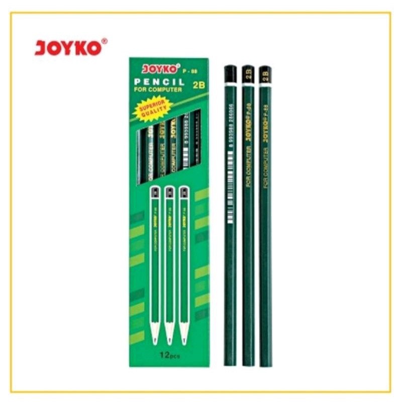 

Pensil 2B Joyko Hijau P-88 ( 1pak/12pcs )