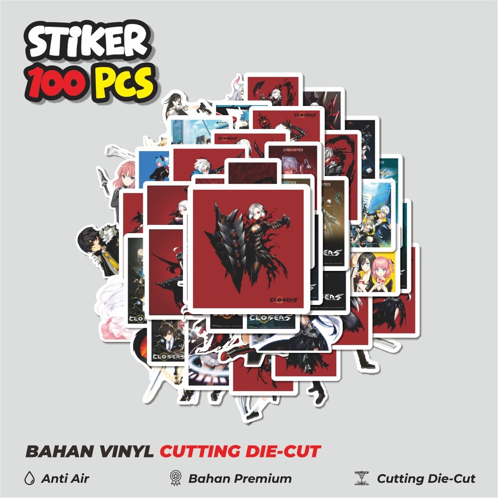 

Terbaru! 50 pcs Stiker Game Closers Char Mix 3 Dekorasi Lucu Kreatif untuk Notebook, Skateboard, HP