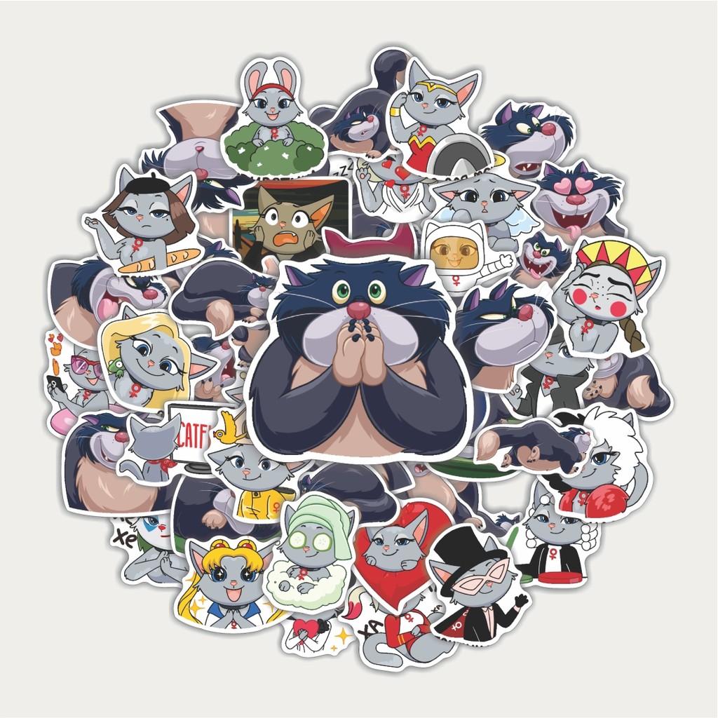 

Sticker Pack Stiker Hewan Kucing Lucifer Lucu Random | Sticker TUMBLR | Stiker LAPTOP KOPER HELM