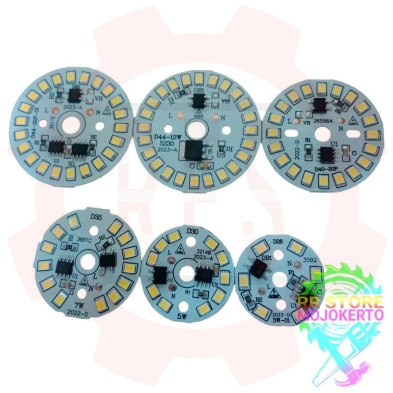 [RES] TERBARU PCB Allumunium Lampu Round LED SMD 2835 Putih 10.000hrs AC 220V Super Terang Seperti P