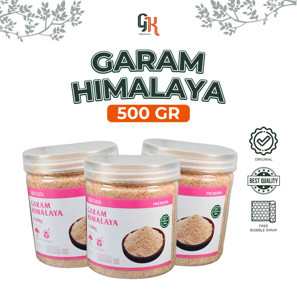 

Garam Himalaya Premium / Himalayan Pink Salt Original 500gr/1kg