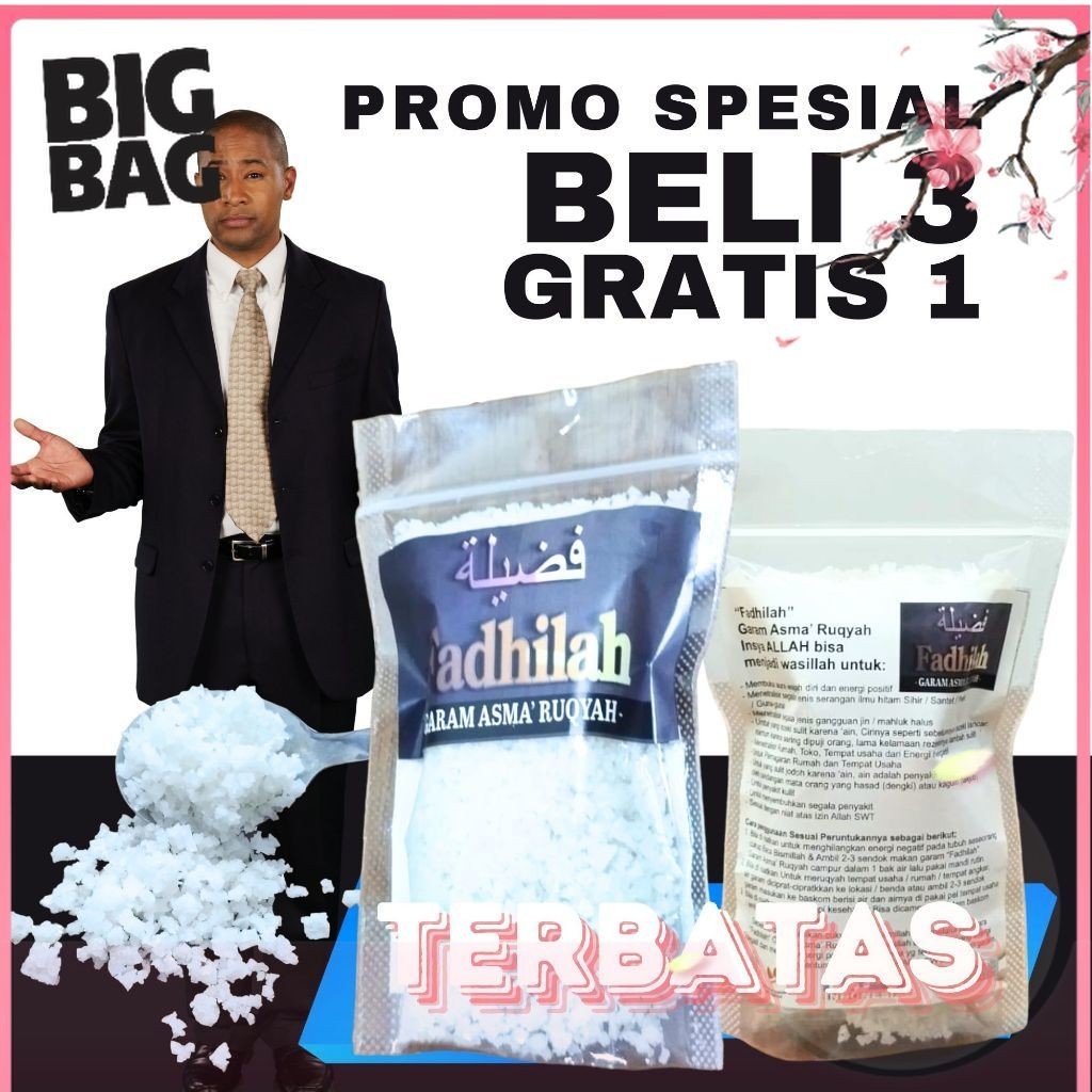 

[BigBag] Garam Ruqyah Fadhilah untuk Netralisir Energi Negatif & Sihir