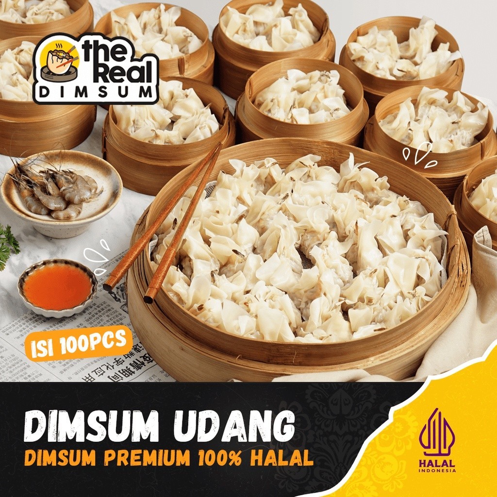 

Dimsum Udang isi 100pcs Halal Frozen
