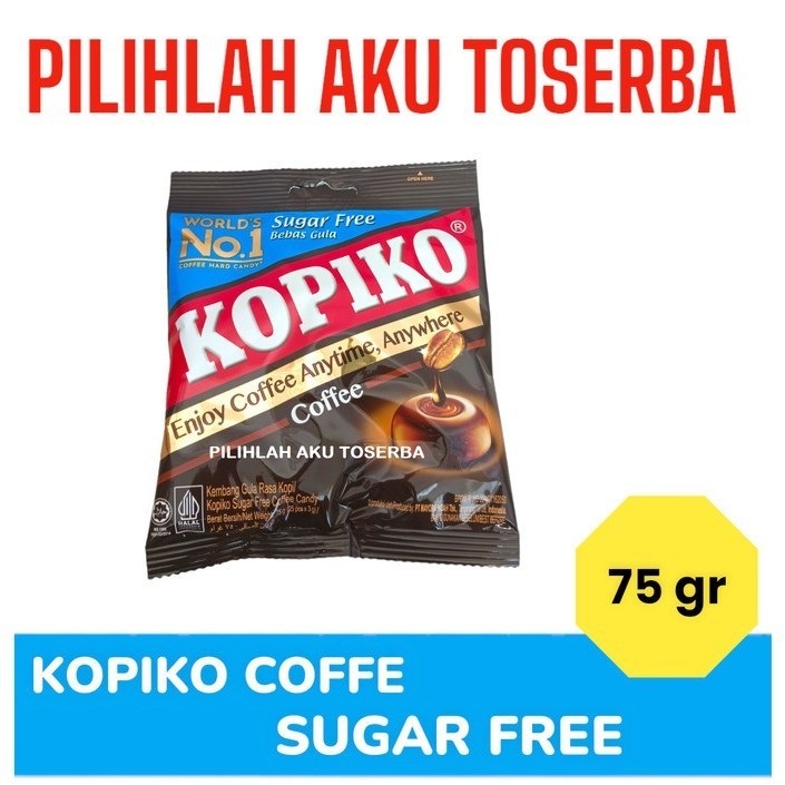 

Permen Kopi KOPIKO SUGAR FREE BEBAS GULA - ( HARGA 1 bungkus )