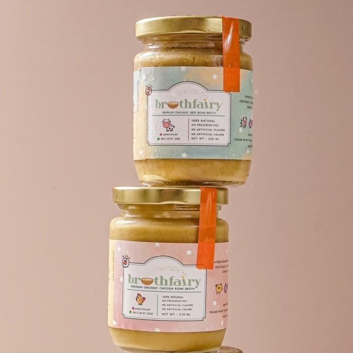 

HEMAT! Mix 1 Chicken and 1 Beef Premium Bone Broth Kaldu Tulang Organik - Tanpa garam