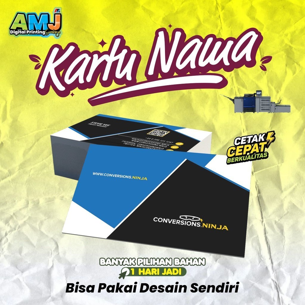 

Cetak Kartu Nama / Business Card / ID CARD Bahan PVC