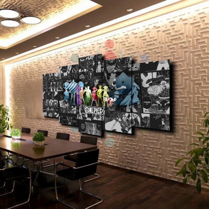 One Piece Mugiwara Manga BIG Size Poster Kayu Besar