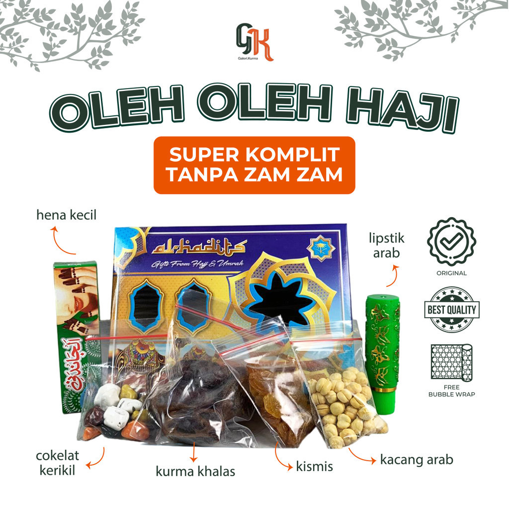 

PAKET OLEH OLEH HAJI UMROH GROSIR MURAH SUPER KOMPLIT TANPA ZAMZAM