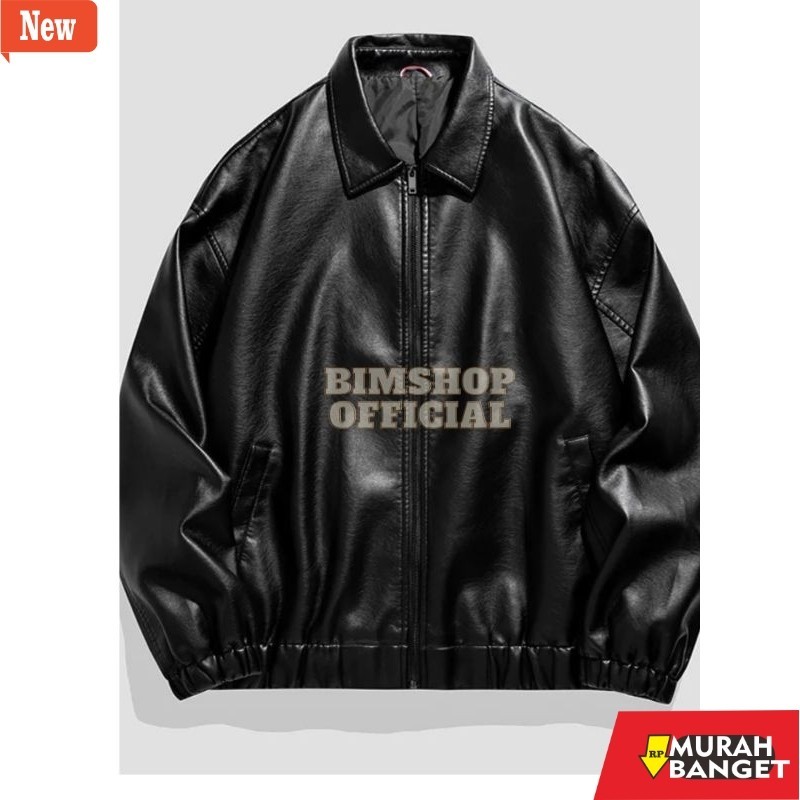 jaket kulit pria garut bim shop 97 jaket kulit pria classic style bahan semi kulit sintetiaoversize 