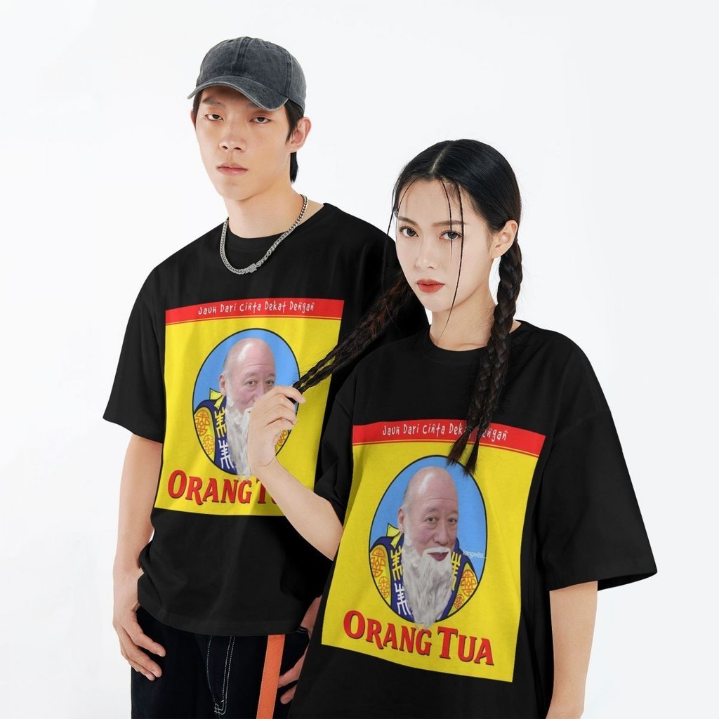 OrangTua Baju Kaos Keren Cowok Distro Terbaru 2024 Kaos Oversize Lengan Pendek Baju Distro Cowok Kao