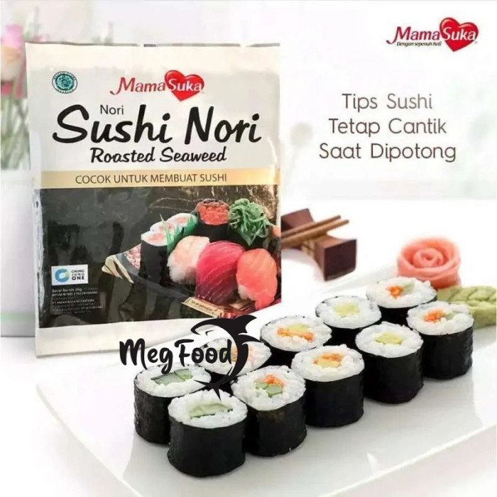 

Mamasuka Sushi Nori 20 Gr ( isi 10 lembar )