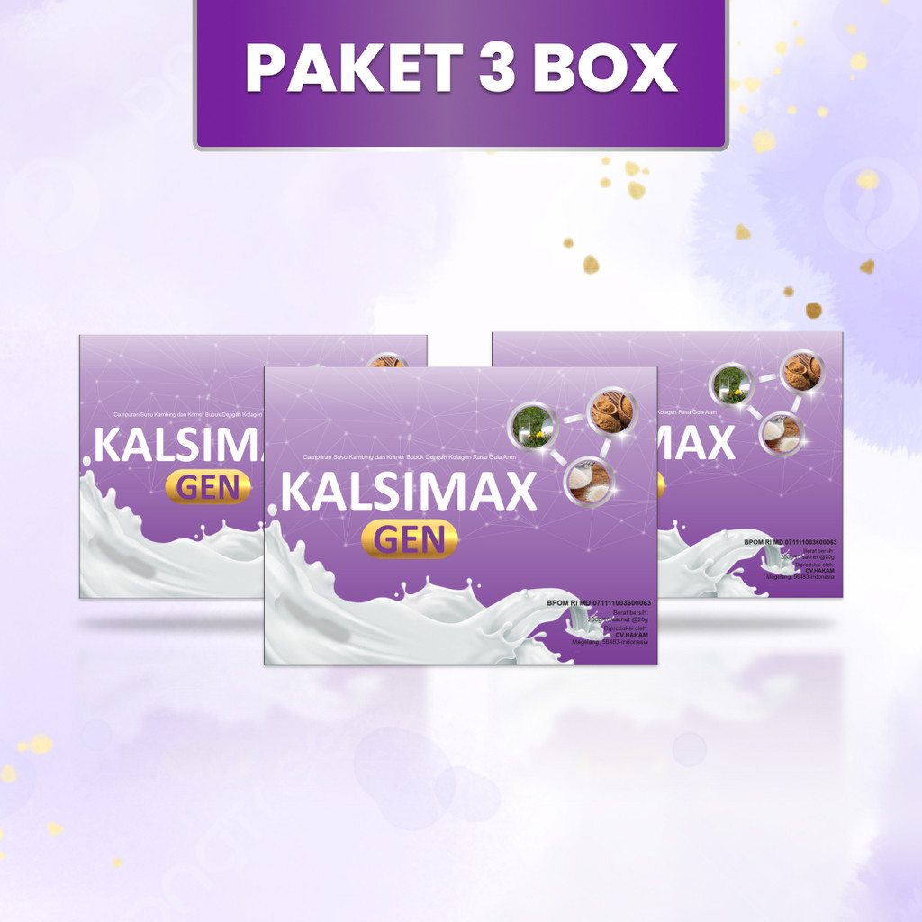 

Susu Etawa Kolagen 3 box KALSIMAX || Untuk Kesehatan Kulit & Stretch Mark