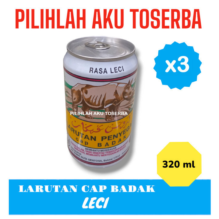 

Larutan Penyegar CAP BADAK Rasa LECI KALENG 320 ml - ( HARGA 3 Kaleng )