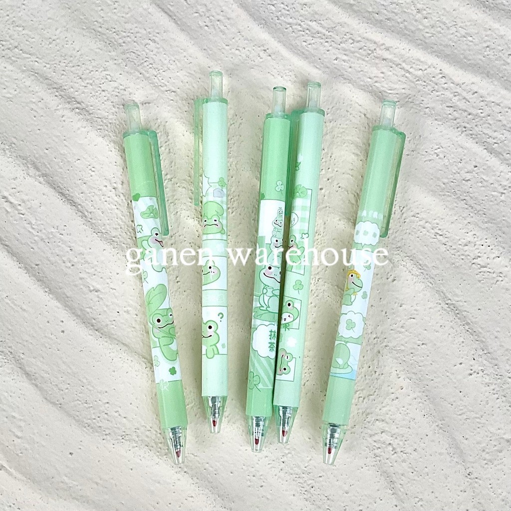 

[GW] 1 Pcs Pena Karakter Frog Pulpen Cair 0.5mm