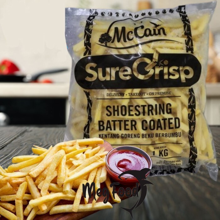 

Kentang Shoestring Batter Coated SureCrisp McCain French Fries 1 Kg