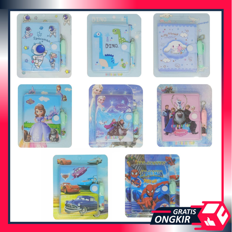 

Gratis Ongkir - S6327 Notebook Mini Free Pena Motif Kartun Lucu / Buku Catatan Anak Lucu