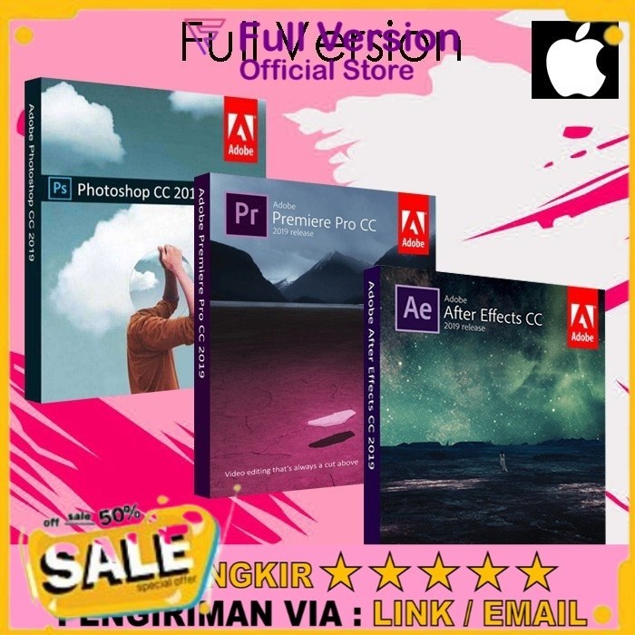 Beli 2 Gratis 1 Paket Aplikasi Editing Series CC  PS + PR + AE -  Paket Aplikasi Edit Editing Foto D