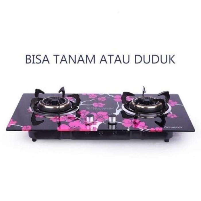 Niko Kompor Gas 2 Tungku Tanam / Kompor Masak RN Sakura Termurah