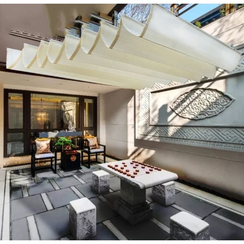 Awning Sun Shade Gelombang 1x3 meter