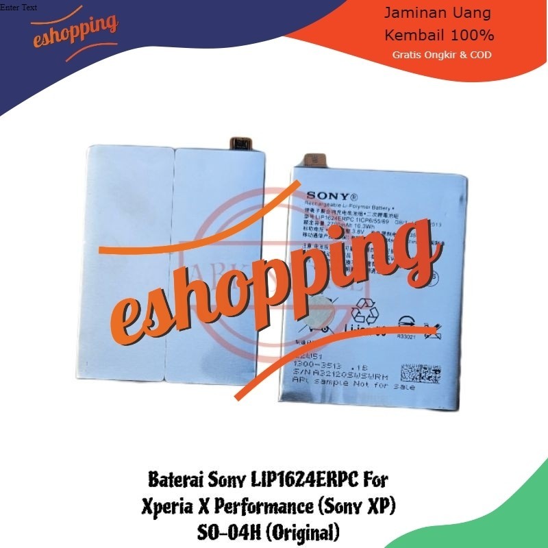 Baterai Battery Sony Xperia X Performance (Sony XP) SO-04H LIP1624ERPC Original