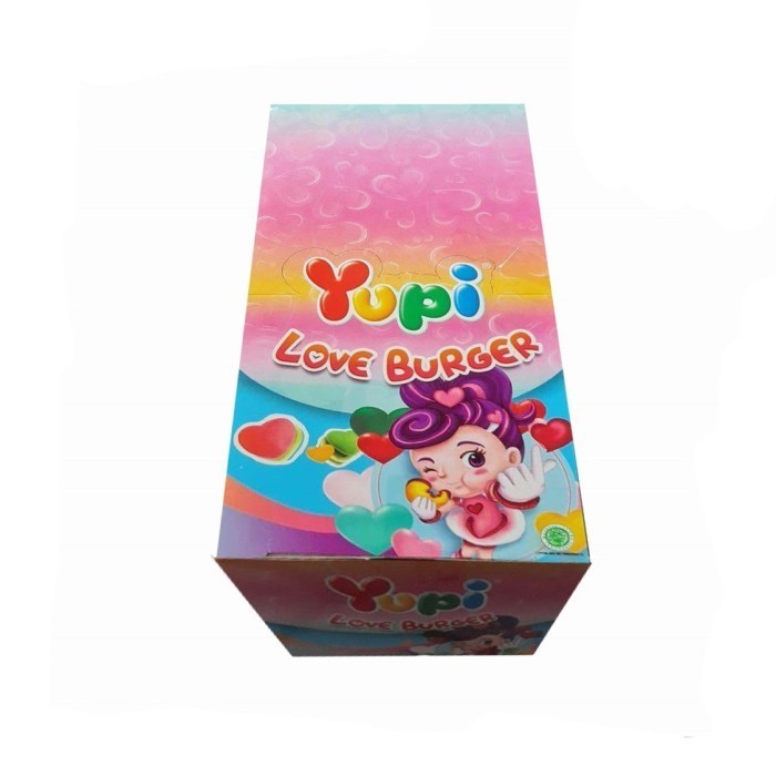 

Permen Gummy Yupi Love Burger 13g Isi 12pcs Cemilan Murah dan Enak