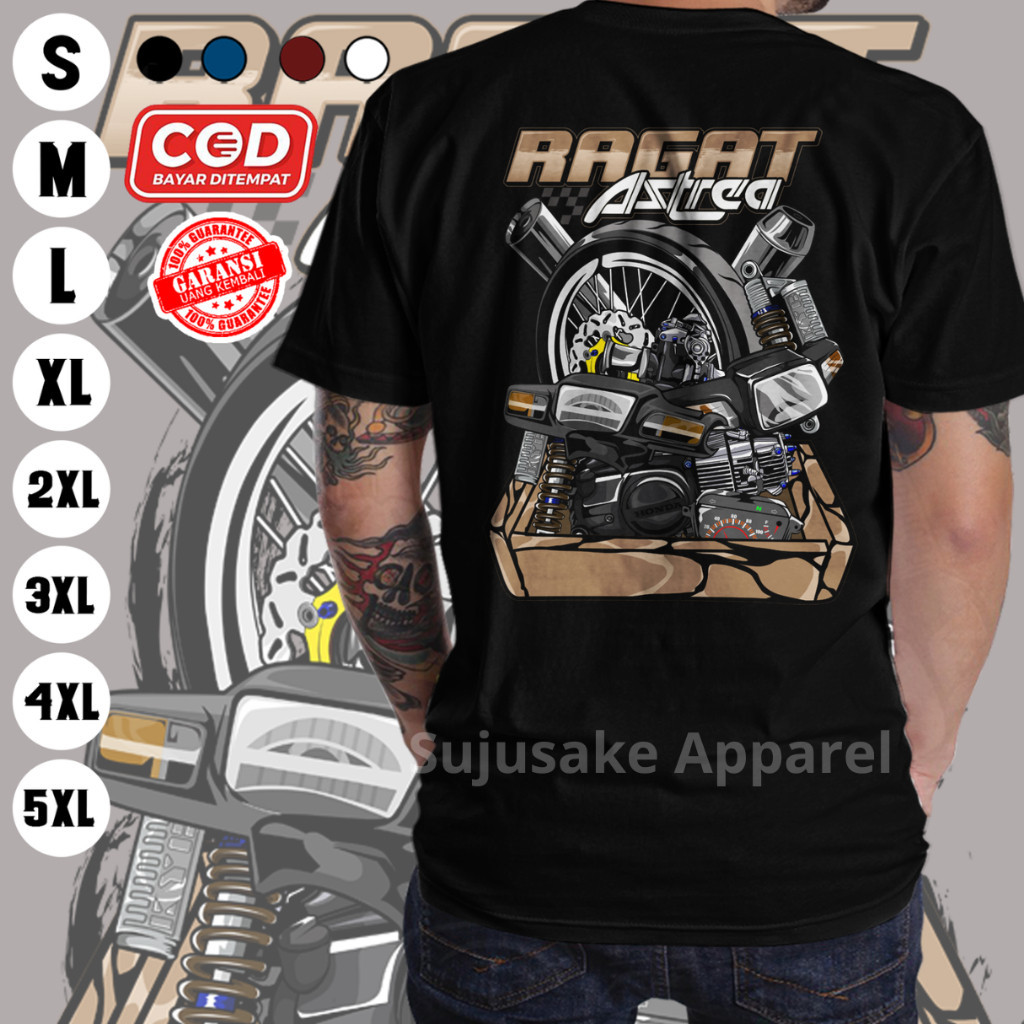 Baju Atasan Kaos Honda Ragat Astrea Prima Grand Pria Cowok Distro Original Sujusake Apparel Murah Ke