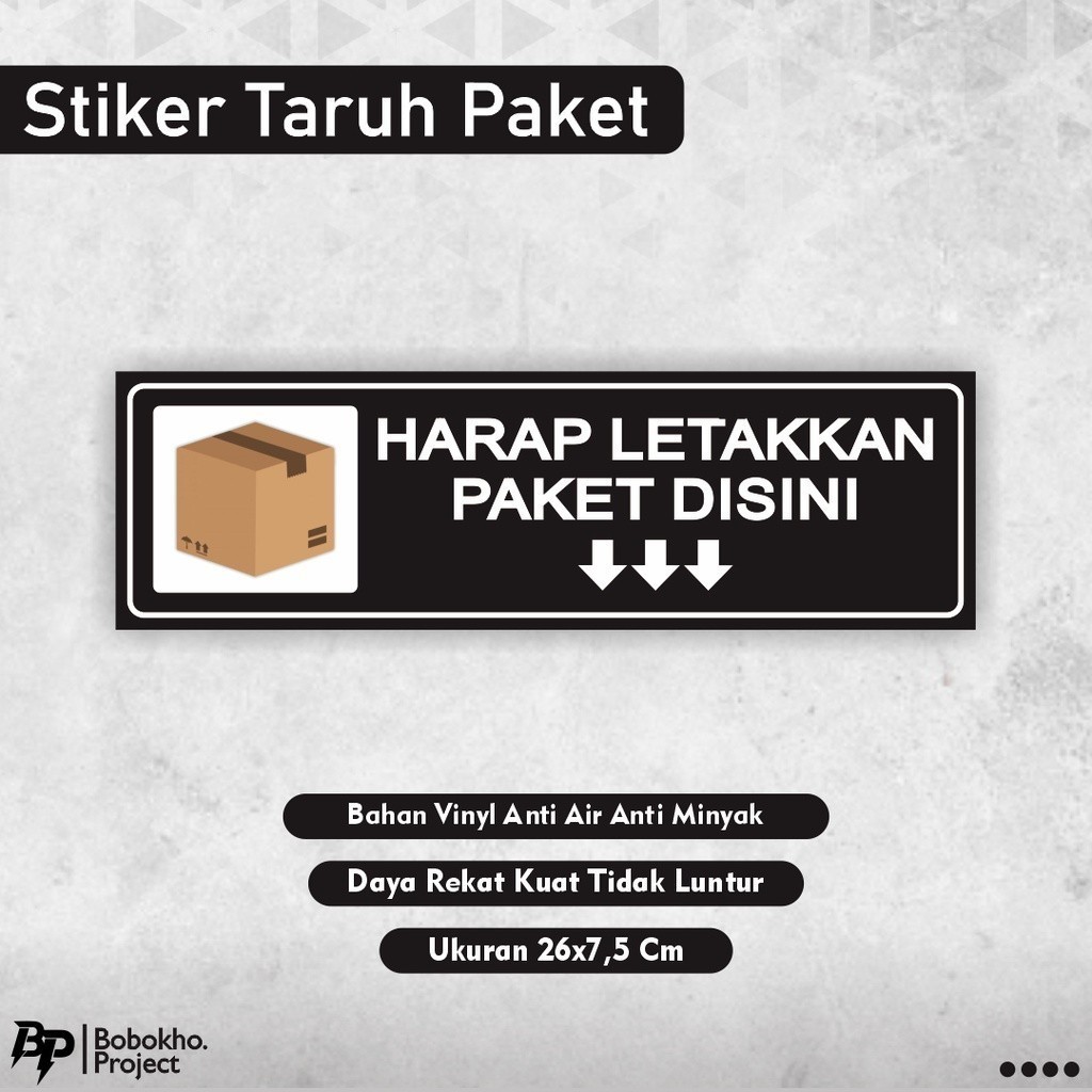 

Sticker taruh paket disini stiker letakkan paket barang makanan Paket Stiker taruh barang disini