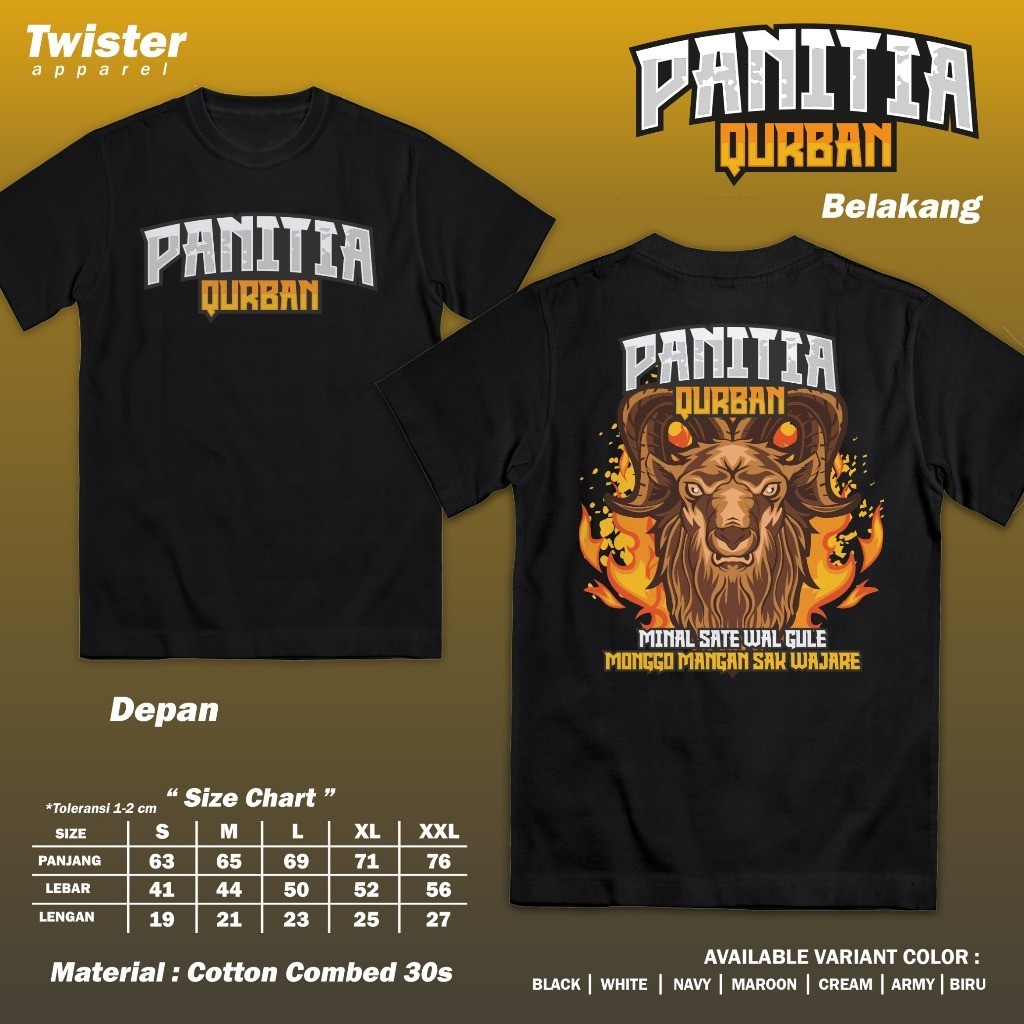 Kaos Panitia Qurban Pembunuh Bayaran Minal Sate Wal Gule Baju Spesialis Jagal Sapi Kambing Kurban Id