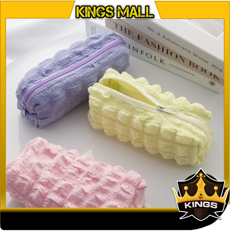 

KINGs - S6298 Korean Style Pencil Case / Kotak Pensil Polos Puffy