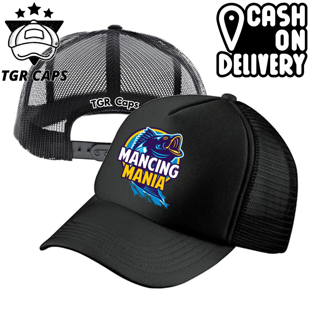 TGR Caps Topi Trucker MANCING MANIA - Topi Distro MANCING MANIA Logo - Topi MANCING MANIA Premium - 