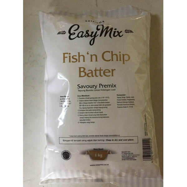 

TERJUAL sriboga easymix tepung fish n chip