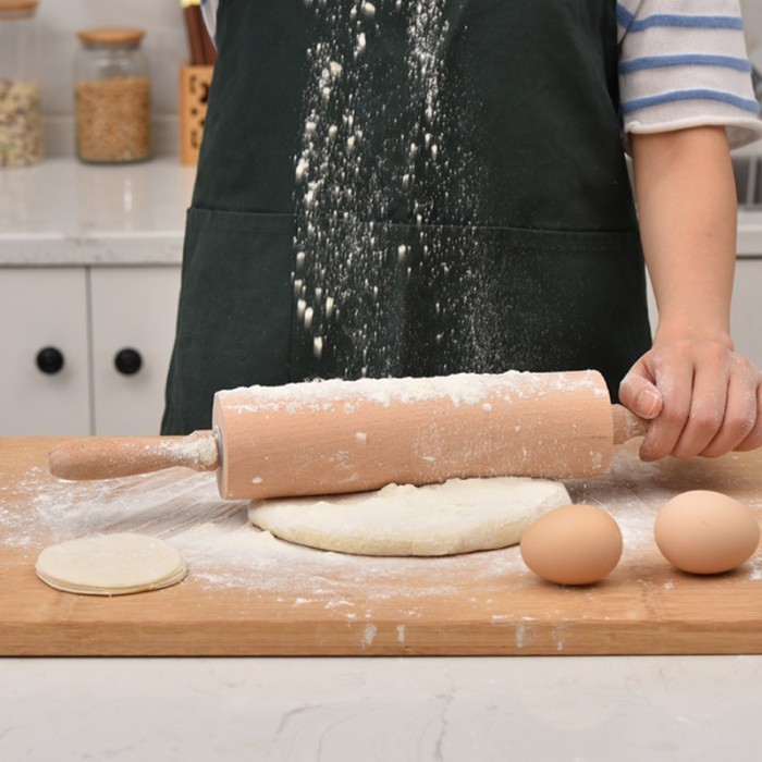 

TERJUAL A915 - Rol Penggiling Adonan Kue Bahan Kayu - Rolling Pin Solid Birch