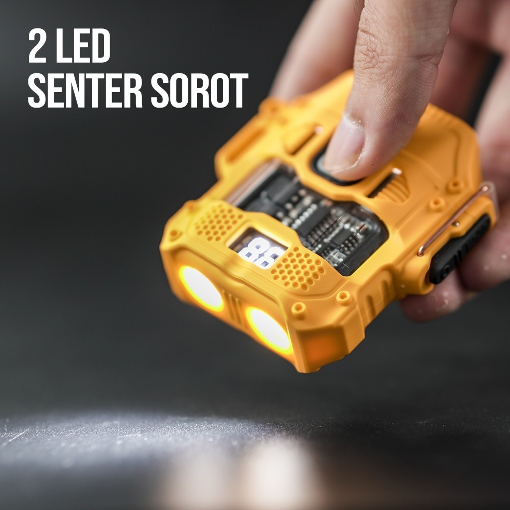 Korek Api Elektrik Senter Led 3 Mode Portable Lamp Lampu Key Chain Free Box D54