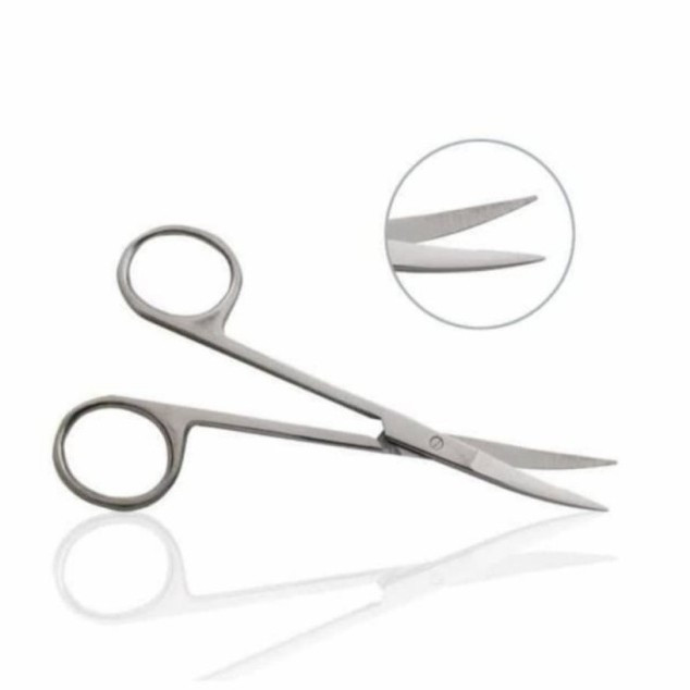 

Gunting Mata Bengkok 11.5 cm. IRIS Eye Scissors Curved 11,5 cm. GT Tajam Tajam Bengkok 11.5cm