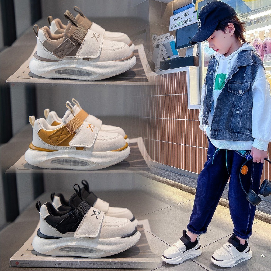 AV41HA Minipetite SHBC75 Sepatu Anak Laki Laki Perempuan Sepatu Sekolah size 21-30 untuk usia 1-5 ta