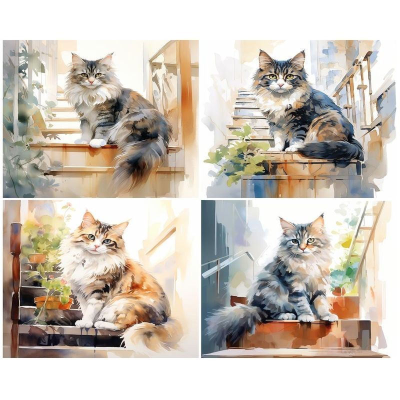 

DIY Pictures By Number Cat Animal Kits Home Decor Acrylic Painting By Numbers Drawing On Canvas HandPainted Art Gift