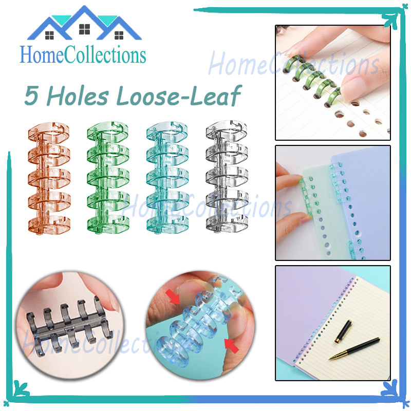 

DIY Ring Binder Spiral Plastik Strip/DIY Binding Ring Binder/Ring Binder Loose Leaf Bahan Plastik