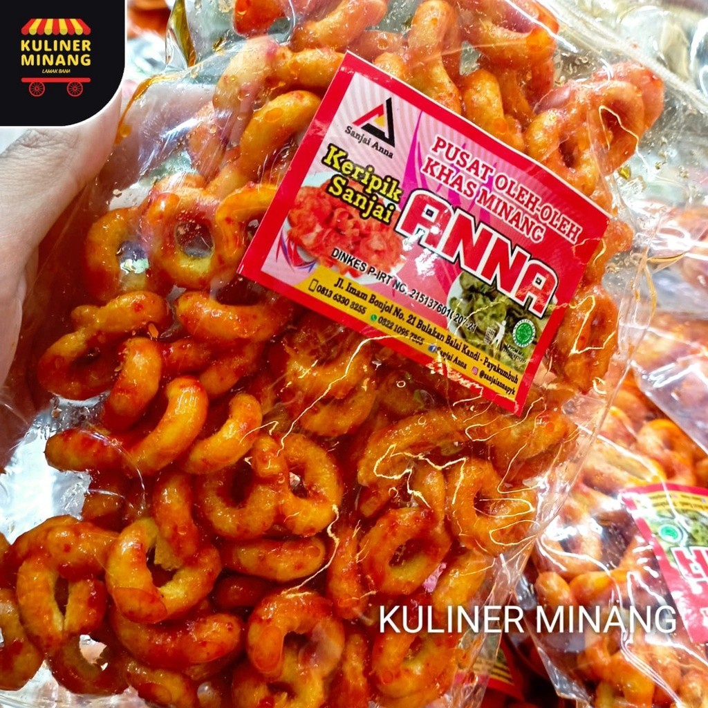 

Kuliner Minang Karak kaliang balado AnnA Oleh-Oleh Asli Cemilan Kampung Makanan Khas Payakumbuh Padang Jajanan Snack Kabau AX00