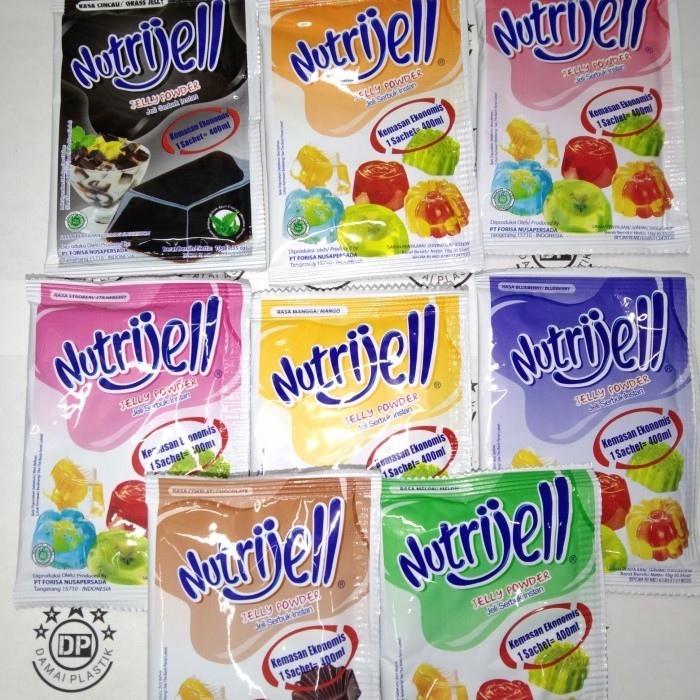 

Isi 10gram Tepung Agar Jelly Powder NUTRIJELL Nutrijel Rasa Leci