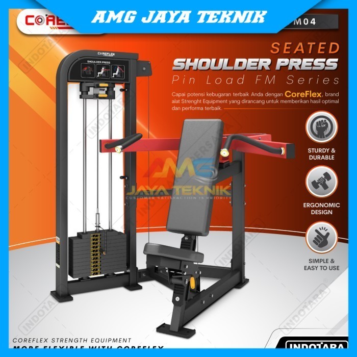 Alat Gym Shoulder Press / Seated Shoulder Press CORE-FM04 Alat Fitness Coreflex
